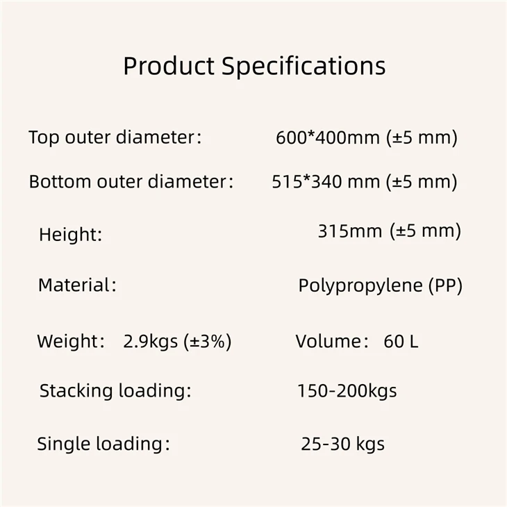 Nestable And Stackable Storage Box high quality
